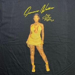 Summer Walker - 2022 A hot summer night in LA VIP tour concert music shirt - 2XL